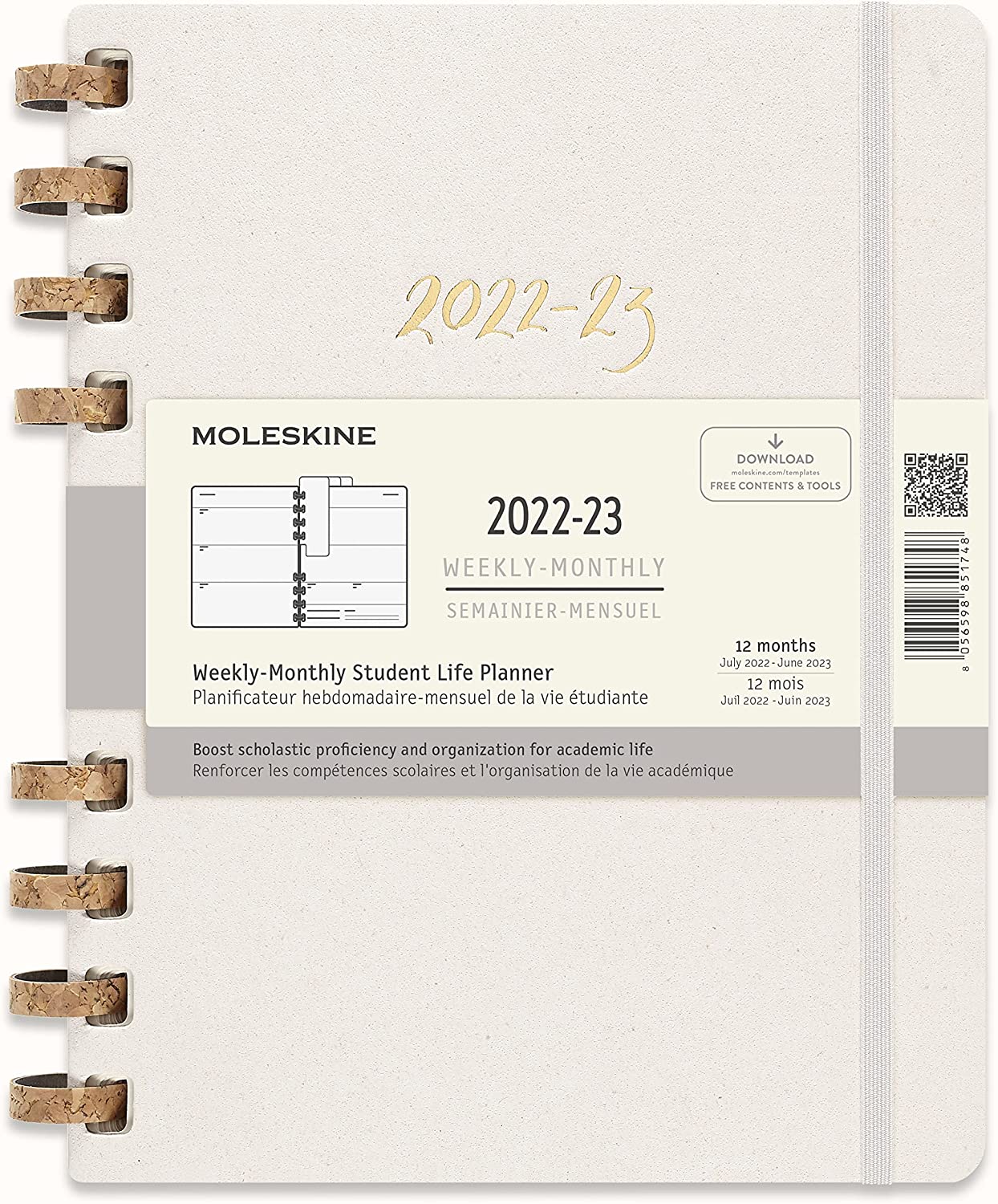 Moleskine 20222023 Spiral Academic Planner, 12M, Extra Large, Remake