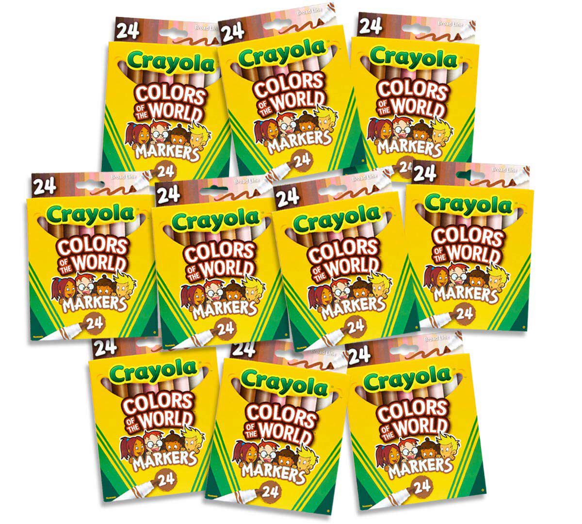 Colors of the World Classpack, 10 Boxes of 24 Count Markers BargainLow Colors of the World Classpack, 10 Boxes of 24 Count Markers BargainLow