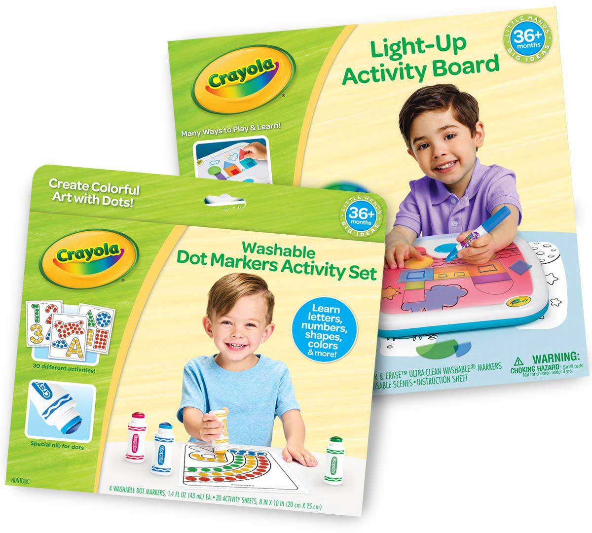 Light Up Activity Board & Washable Dot Marker Toddler Art Set BargainLow