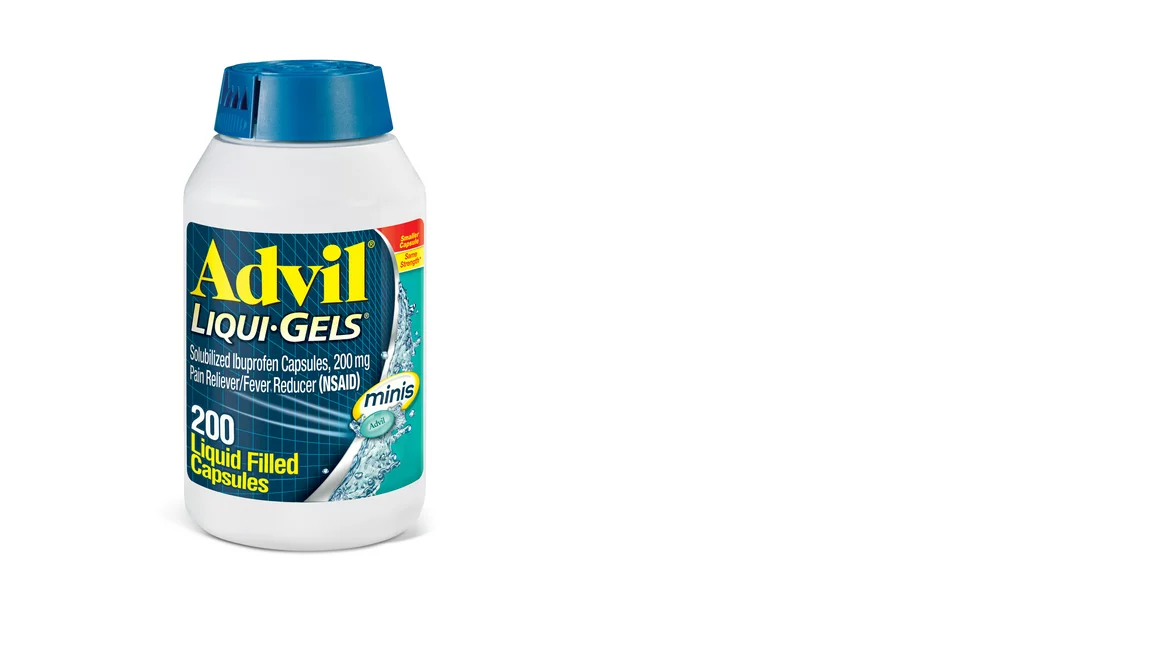 Advil LiquiGels Minis Pain and Headache Reliever Ibuprofen, 200 Mg