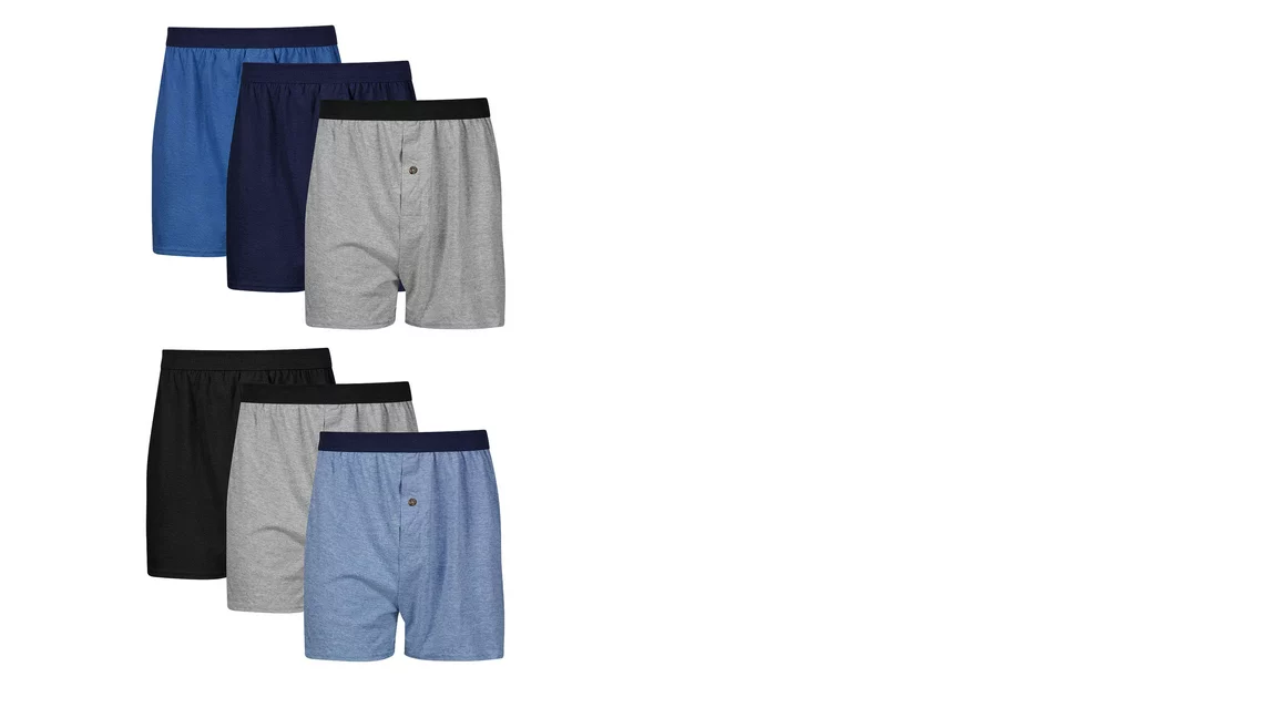 Hanes Men's Value Pack Knit Boxers, 6 Pack BargainLow