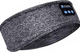 Sleep Headphones, Noise Cancelling Headphones for Sleeping – Sleep Headphones for Side Sleepers, Wireless Sleeping Headphones Headband for Insomnia Nuit Travel, Gifts for Women Men Mom Dad Kids -Grey